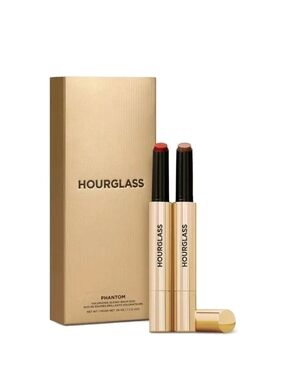 Hourglass Phantom Volumizing Glossy Balm Duo - Red & Nude